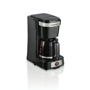 Hamilton Beach 5 Cup Compact Coffee Maker with Glass Carafe, Drip Coffee Maker, Model 46110