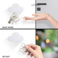 thumbnail image 4 of EASTIN Novelty Cloud Shape Magnetic Magnets Wall Key Holder Keys Securely, 4 of 8