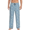 thumbnail image 2 of Kdxio Floral Retro Style Print Men's Sleep Pajama Pant Lounge Pants with Pockets, 2 of 8