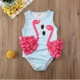 thumbnail image 2 of Toddler Girls One Piece Swimsuit Baby 3D Swan Bikini Swimming Bathing Suit Swimwear Little Kids Tankini Set Beach Wear, 2 of 6