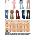 thumbnail image 2 of Capreze Ladies Denim Pants Solid Trousers High Waist Jeans Casual Skinny With Pocket Blue L, 2 of 8