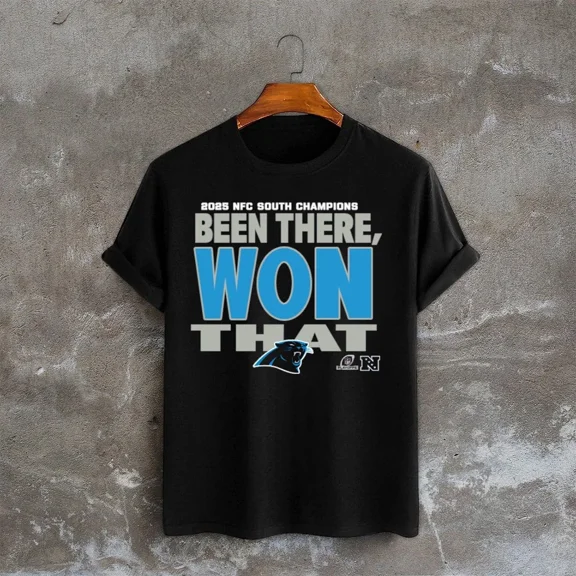 Carolina Pro Football NFC South 2025 Fan Shirt, Been There Won That Style Game Day Graphic Tee, Unisex Top