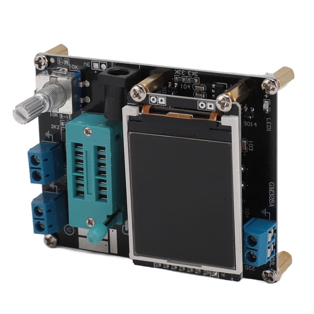 Probador De Transistores, Pantalla A Color De 160x128 8x20 Caracteres Probador De Frecuencia GM328 Negro Para Diodos Dobles