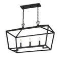 thumbnail image 5 of Savoy House 1-323-3-89 Townsend 3 Light Linear Chandelier in a Matte Black Finish (32" W x 21" H), 5 of 5