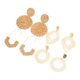 thumbnail image 1 of Vintage Woven Earrings Delicate Ethnic Ear Studs for Females 4Pairs, 1 of 5