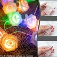 thumbnail image 4 of DYstyle LED Rose Flower String Fairy String Lights Artificial Flowers Lights Decorations For Christmas Anniversary Birthday Garden Party, 4 of 4