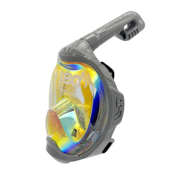 MOFLOW  IRRIDIUM Full Face Snorkel Mask Panoramic View Anti-Fog Dry Snorkel XS