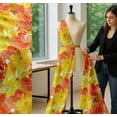 thumbnail image 5 of Soimoi Cotton Poplin Fabric Flower Watercolor Print Fabric by the Yard 56 Inch Wide, 5 of 7