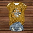 thumbnail image 5 of Womens Sequin Football T-Shirts 2025 Game Day Casual Loose Short Sleeve Tees Crewneck Vintage Fashion Tops, 5 of 5