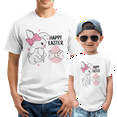 thumbnail image 4 of Plus Size Happy Easter Shirt Women Cute Rabbit Printed Graphic Tee Short Sleeve Casual Tops, 4 of 10