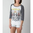 thumbnail image 3 of SECRET ARTIST by AFFLICTION Women's T-Shirt OWL MISTRESS 3/4 RAGLAN, 3 of 11