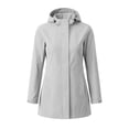 thumbnail image 5 of Lutiedan Waterproof Raincoat for Women Full Zip Long Sleeve Windbreaker Outdoor Hiking Hooded Rain Jacket with Pocket Size S-XXL, 5 of 7