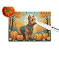 thumbnail image 4 of Carolines Treasures DAC1079LCB 15 x 12 in. Unisex Welsh Terrier Fall Glass Cutting Board - Large, 4 of 5