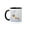 Black/White, variant on 3drose, Usa, Alaska, Arctic Nwr. Polar Bear Sow with Her Cub Outside Their Den, 11oz Two-tone Yellow Mug