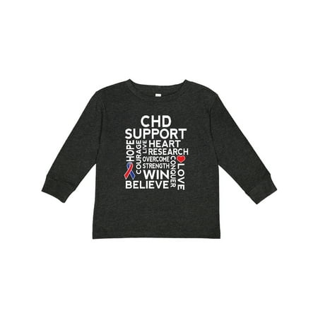 

Inktastic CHD Awareness Month Gift Toddler Boy or Toddler Girl Long Sleeve T-Shirt