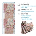 thumbnail image 2 of Pioneer Flower Floral Print Pattern Hot Yoga Mat Towel Non Slip for Hot Yoga - Quick-Drying Yoga Mat Cover with 4 Corner Pockets with Travel Bag - Hot Yoga Towel Non Slip 70"x26", 2 of 6