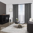 thumbnail image 3 of Grommet Room Blackout Curtain With Wavy Line Print For Bedroom Living Room, 3 of 5