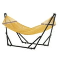 thumbnail image 1 of YRLLENSDAN Hammock Swing Hammock Portable with Stand Included Outdoor Hammock Foldable Adjustable and Comfort Design for Your Backyard Porch Swimming Pool Indoor Outdoor, Yellow, 1 of 7