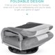 thumbnail image 5 of Songqin Swivel Gaming Chair 360 Degree Multipurpose Floor Chair Rocker for TV, Reading, Playing Video Games w/Lumbar Support, Armrest Handles, Adjustable Foldable Backrest - Gray/White, 5 of 14