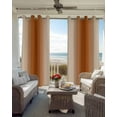 thumbnail image 4 of Burnt Orange Ombre Blackout Curtains, Light Blocking Print Window Curtains, Modern Abstract Art Farmhouse Gradient Thermal Insulated Window Drapes for Living Room 2 Panels, 55"W x 39"L, 4 of 9