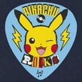 thumbnail image 2 of Men's Pokemon Pikachu Rocks  Graphic Tee Navy Blue Medium, 2 of 5