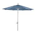 thumbnail image 1 of Parasol de Marché en Aluminium 7.5 Pieds Inclinaison Push Blanc Mat/sunbrella/dolce Oasis, 1 of 7
