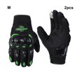 thumbnail image 3 of Decodeary Phone-Friendly Motorcycle Gloves With Touch-Sensitive Index Finger • green M, 3 of 6