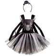 thumbnail image 5 of SonxaHe Toddler Girl's Dress Role Play Spider Sleeveless Tutu Dresses Children Holiday Party Mesh Dresses,3-Piece Black,Size 3-4 Y, 5 of 7