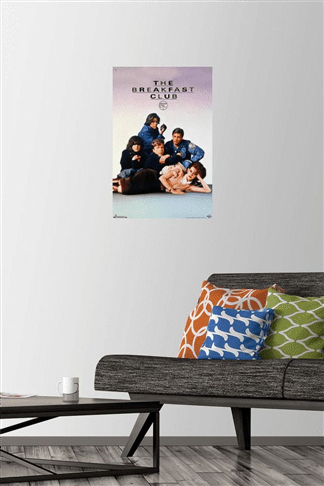 The Breakfast Club - One Sheet Wall Poster with Push Pins, 14.725" x 22.375"