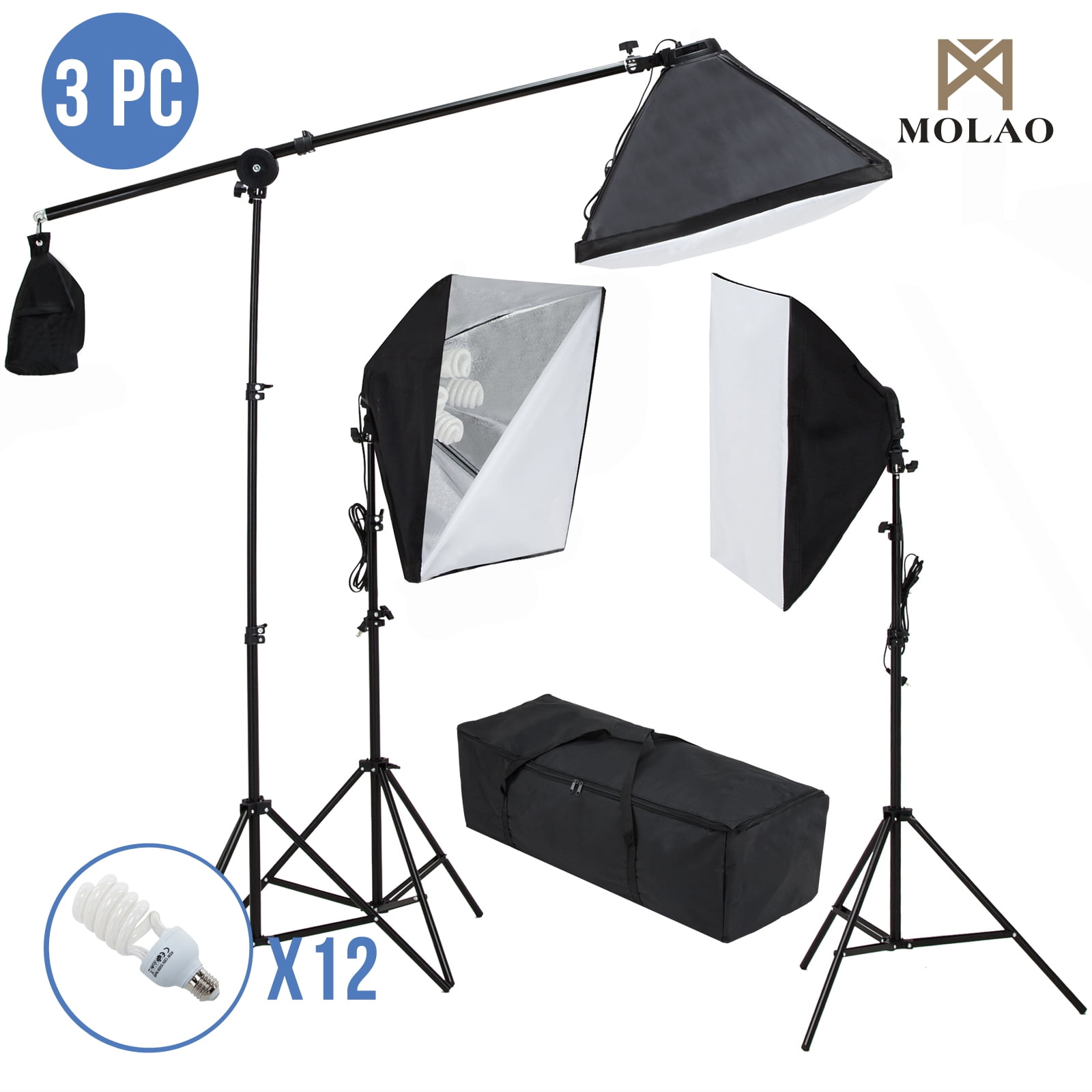Mecor Lighting Kit 2400W Professional Video Lighting Kit With Three