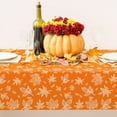 thumbnail image 3 of Fall Tablecloth 60x102 Inch Rectangle Orange Maple Leaves Table Cover Waterproof Autumn Leaf Table Cloth for Thanksgiving Harvest Farmhouse Picnic Dining Table, 3 of 6