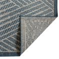 thumbnail image 4 of 5' X 8' Gray and Blue Geometric Stain Resistant Indoor Outdoor Area Rug Color: Blue, Size: 8' x 10', 4 of 5