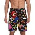 thumbnail image 3 of Lsque Mario Mens Sleep Pajama Shorts,Short Pajama Pants, Cotton Ultra-Soft Knit-Small, 3 of 9