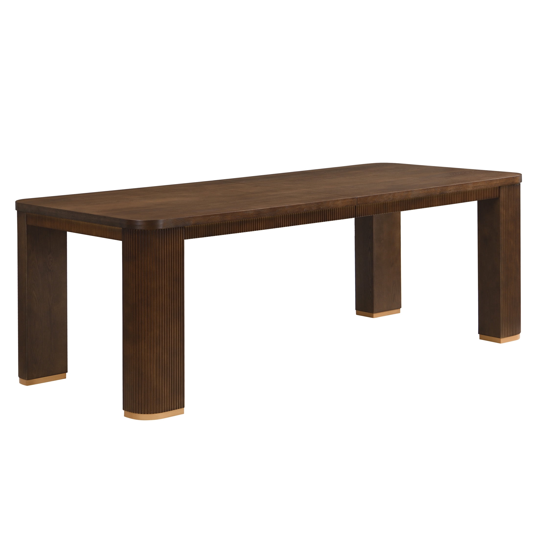 Christopher Knight Home 90" Modern Wood Rectangular Dining Table with Fluted Base for 6-8, Walnut