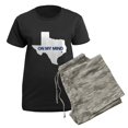 thumbnail image 5 of CafePress - Houston, Texas On My Mind Women's Dark Pajamas - Women's Short Sleeve Print T-Shirt and Pants Dark Cotton Pajama Set, 5 of 7