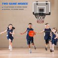 thumbnail image 4 of EOTVIA Indoor Basketball Hoop Set with Ball for Room&Wall, Mini Basketball Hoop over The Door with Electronic Scoreboard for Kids Adults Teens Birthday Toy Christmas Gifts, Foldable Steel Rim, 4 of 14