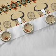 thumbnail image 4 of Feelyou Tribal Sheep Skeleton Black Out Curtains, Wheat Bohemian Aztec Curtains Pack of 2 (42x63 Each), Vintage Dream Catcher Bedroom Curtains, Curtains and Drapes Decor, 4 of 6
