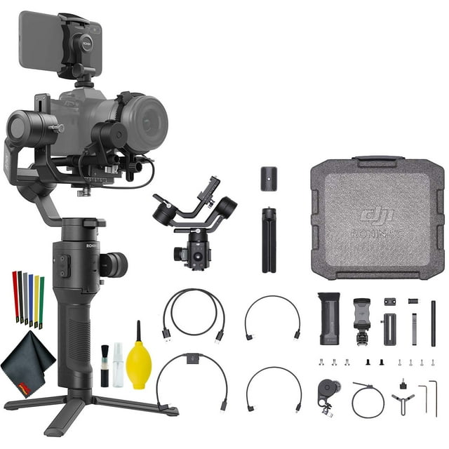 DJI Ronin-SC Gimbal Stabilizer Pro Combo Kit 3-Axis Gimbal Stabilizer for Mirrorless and DSLR Cameras