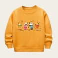 thumbnail image 6 of MEZZALL Girls Sweatshirts Autumn Winter Long Sleeve Plus Size Halloween Pumpkin Print Casual Thick Warm Crewneck Children Wear Pullover , Yellow, 6 of 6