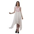 thumbnail image 1 of Moomaya Robe de Plage pour Femmes Sans Manches en Rayonne Unie à Ourlet Asymétrique pour Fête, 1 of 5