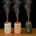 thumbnail image 2 of leyfeng Mini humidificador, luz de puesta de sol, uso doméstico, dormitorio, escritorio, recargable, humidificación silenciosa, lámpara de noche más fresca, 2 of 8