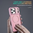 thumbnail image 3 of Allytech Translucent Case for iPhone 17 Pro Max, [Fit for MagSafe] [Camera Kickstand] Shockproof Ultra Thin Anti-Fingerprint Scratch-Resistant Back Cover Support Wireless Charging - Pink, 3 of 4