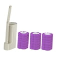thumbnail image 1 of Kit de cepillo de inodoro con varilla para inodoro, sistema de limpieza de inodoro montado en la pared Sabor a lavanda, 1 of 9
