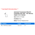 thumbnail image 2 of Automatic Transmission Filter Kit - Compatible with 1980 - 1981 Mercury Zephyr 3.3L 6-Cylinder, 2 of 2