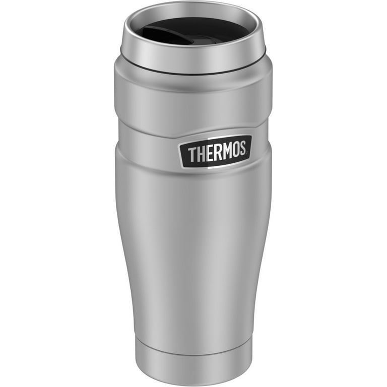 Thermos Stainless King Vacuum Insulated 16 Oz Travel Mug, Matte Black, 16  Oz, Matte Black 