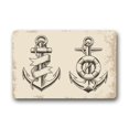 thumbnail image 1 of RYLABLUE Retro Style Nautical Chevron Anchor Pattern Doormat Floor Mats Rugs Outdoors/Indoor Doormat Size 23.6x15.7 inches, 1 of 1