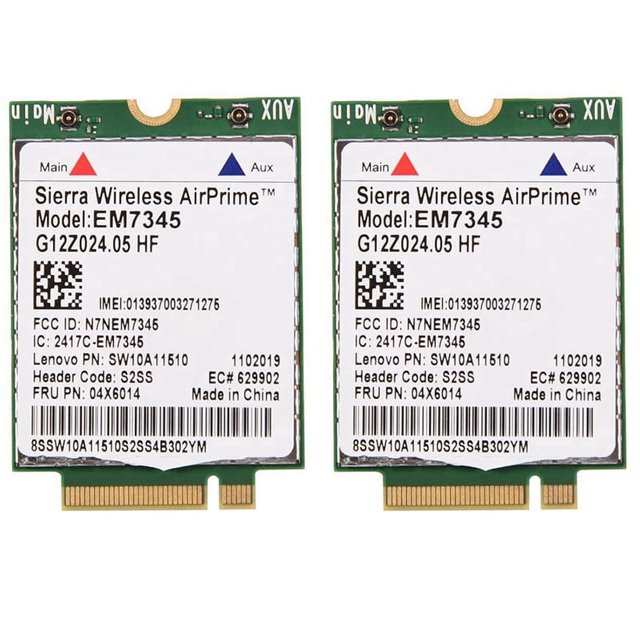 tarjetas de red, módulo EM7345 4G LTE WWAN para X250, X1C, W550, T450, X240 y T440, compatible con LTE/HSPA+/EMEA