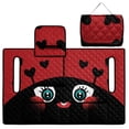 thumbnail image 5 of Pzuqiu Cute Cartoon Ladybug with Heart Spots Design Golf Cart Seat Covers Elastic, for Outdoor, Foldable Golf Cart Seat Cover, Compatible, 5 of 9