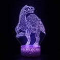 thumbnail image 1 of Luz nocturna LED 3D con dinosaurios tiranosaurio que cambian de color, 1 of 1