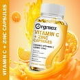 Orgmax Vitamin C 1000mg and Zinc 20mg Antioxidant Supplements for